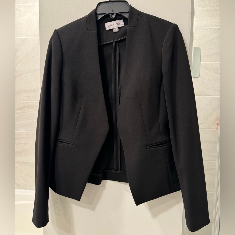Calvin Klein Open-Front Suit Jacket